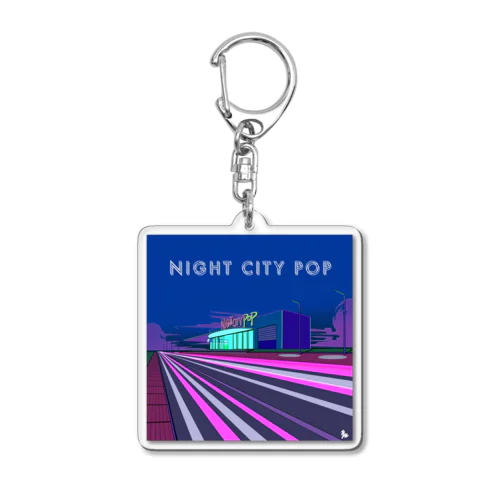 NIGHT CITY POP Acrylic Key Chain