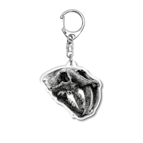 Smilodon(skull) Acrylic Key Chain