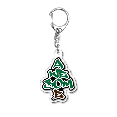 Awesome Tree Acrylic Key Chain