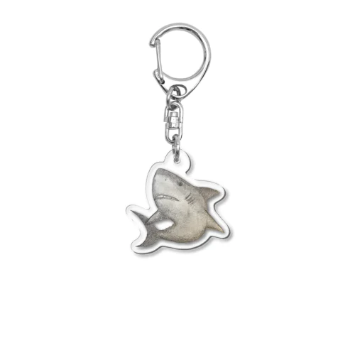 Carbon Shark Acrylic Key Chain