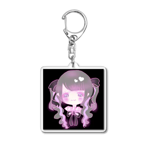 地雷ちゃん🐈‍⬛🎀🐾 Acrylic Key Chain