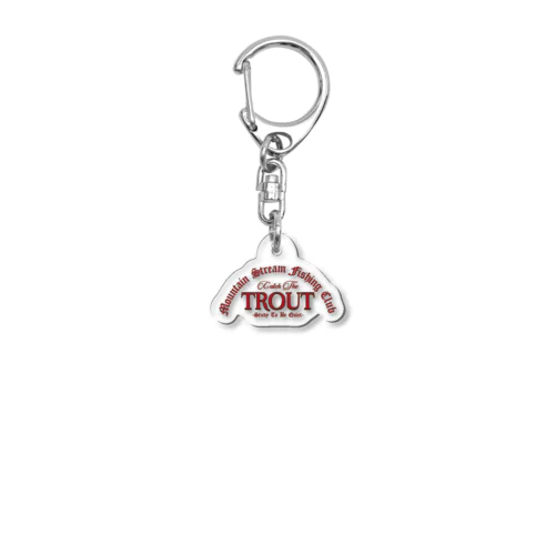 Catch The Trout Acrylic Key Chain