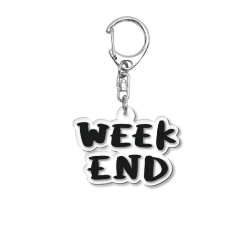 WEEKEND Acrylic Key Chain