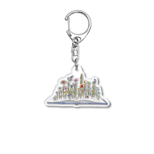 a book Acrylic Key Chain