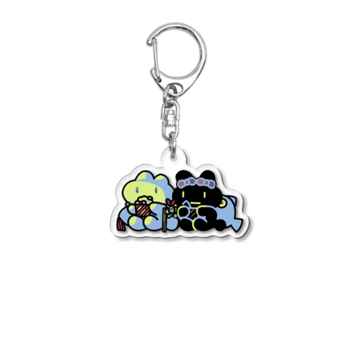 おうちシネマうさズ Acrylic Key Chain