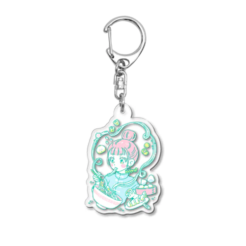 腹ペコガール　no.2 Acrylic Key Chain