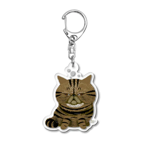 ねこの寝落ち(エキゾ) Acrylic Key Chain