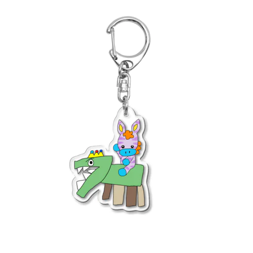 ティラくんとうま Acrylic Key Chain