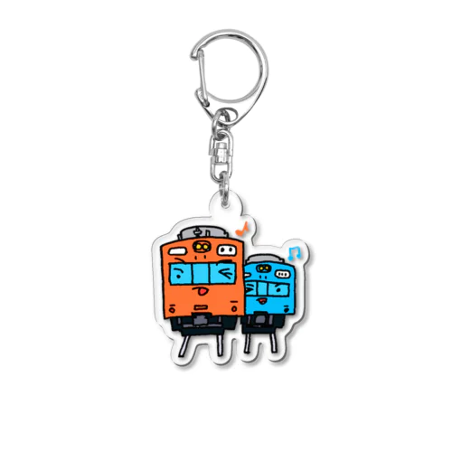 電車1 Acrylic Key Chain