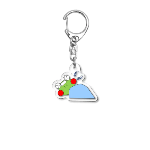 体調不良のかえるさん Acrylic Key Chain