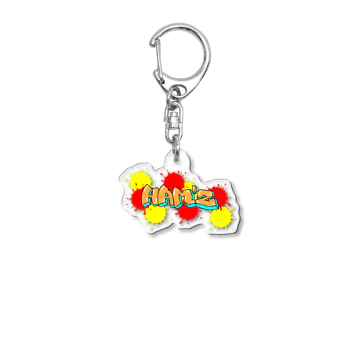 Graffiti HAMZ グラス Acrylic Key Chain