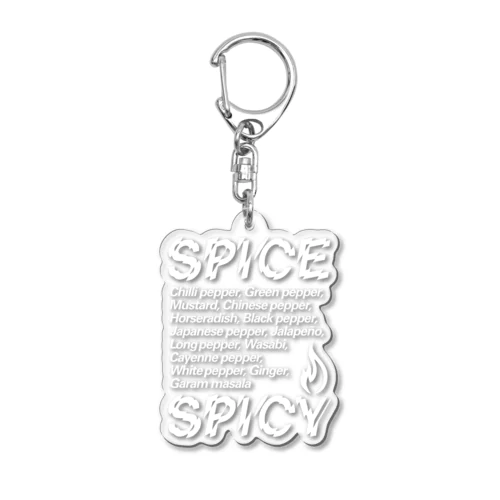 SPICE SPICY（White） アクリルキーホルダー