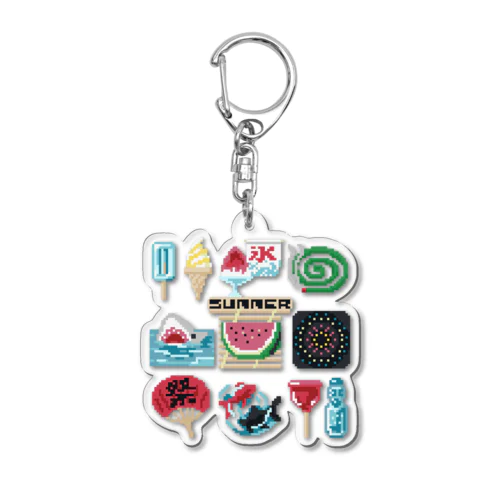 ドットSummer Acrylic Key Chain