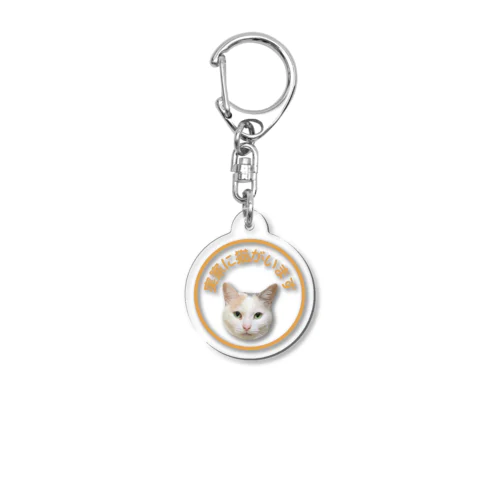 実家にいる猫です Acrylic Key Chain