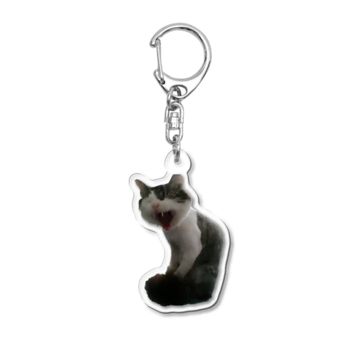 おもちくんのあくび Acrylic Key Chain