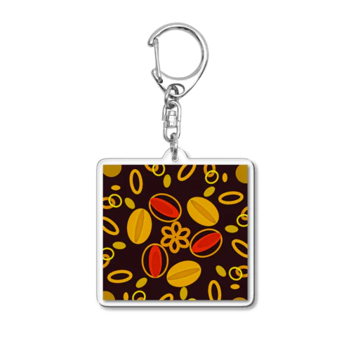 秋のアーモンド前夜祭‥Autumnalmondfestival☕ Acrylic Key Chain