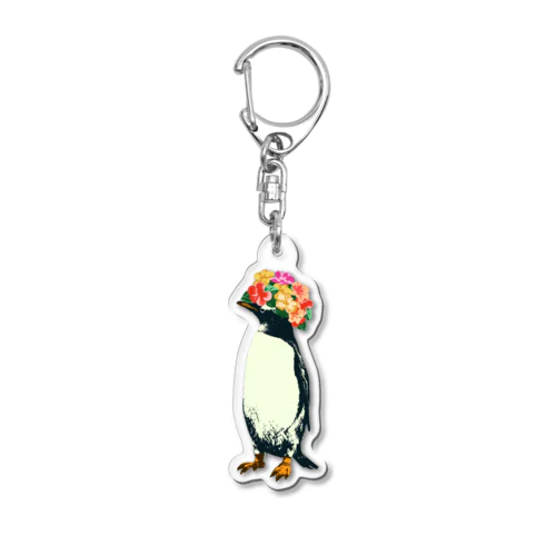 flower penguin アクリルキーホルダー