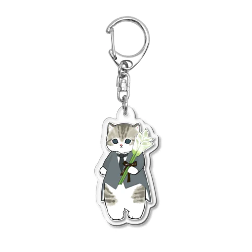 花婿にゃん Acrylic Key Chain