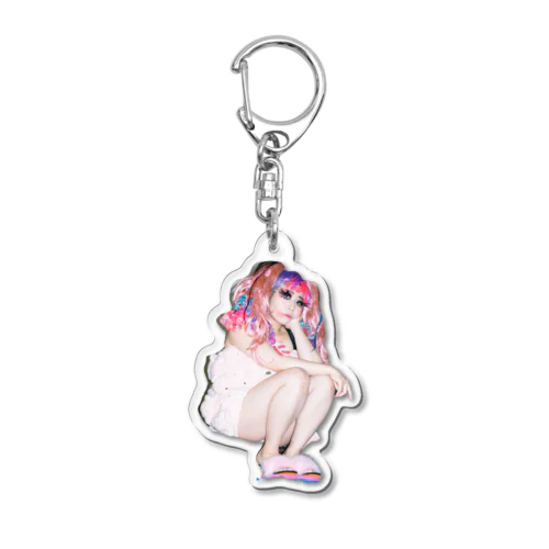 頬杖 Acrylic Key Chain