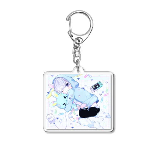 うさはむ Acrylic Key Chain