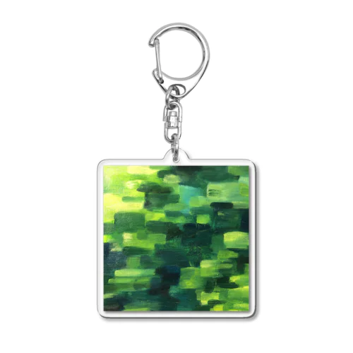 油彩 蓮池 Acrylic Key Chain
