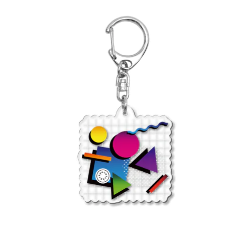 Memphis Acrylic Key Chain