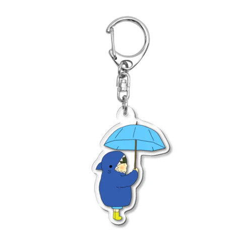 雨ふるよ Acrylic Key Chain