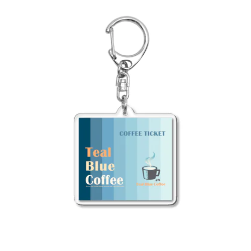 COFFEE TICKET_BLUE Ver. アクリルキーホルダー