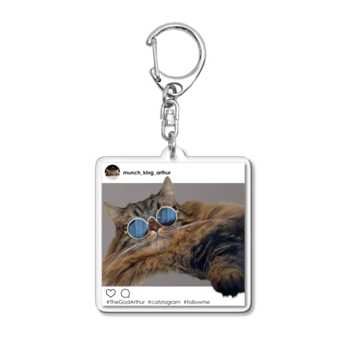 The GodArthur Acrylic Key Chain