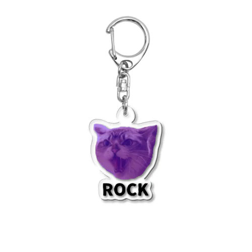 ロックなネコ Acrylic Key Chain