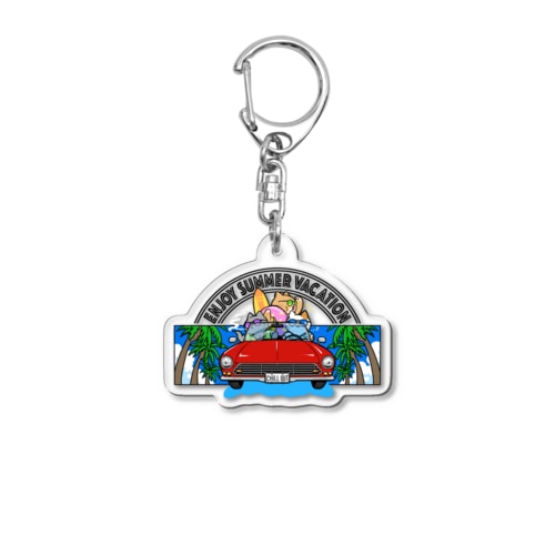 ENJOY SUMMER VACATION Acrylic Key Chain