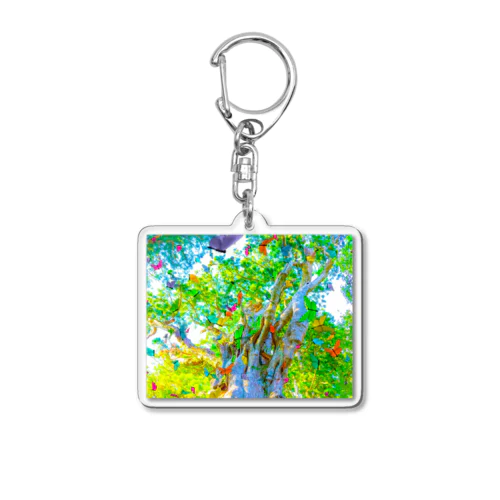 YOU are in wonderland*green Acrylic Key Chain