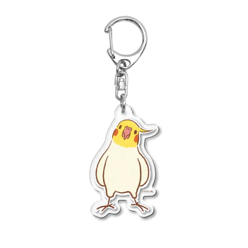 仁王立ちオカメインコ Acrylic Key Chain