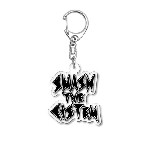 SMASH THE CIS-TEM 黒 Acrylic Key Chain