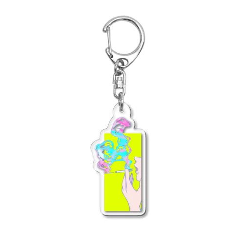 smoking Acrylic Key Chain