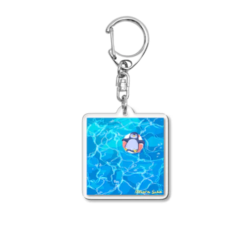 プールペンギン Acrylic Key Chain