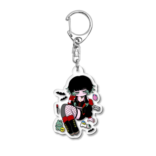 HIZGIデザイン人生つみこ2周年記念Tシャツ Acrylic Key Chain