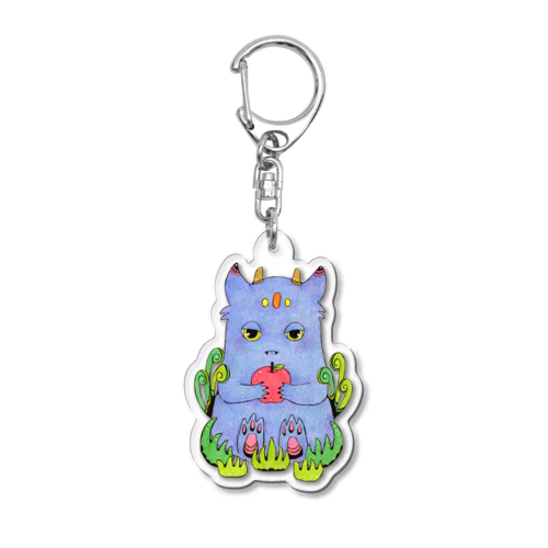 怪獣とりんご Acrylic Key Chain