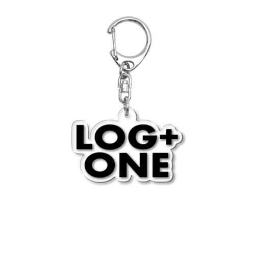 ログプラスワングッズ黒文字 Acrylic Key Chain