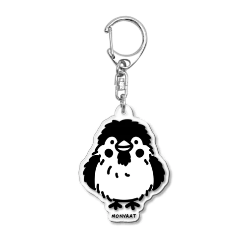 ぶわっとな スズメがちゅん A Acrylic Key Chain