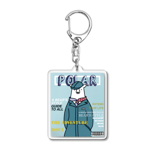 おしゃれクマ Acrylic Key Chain