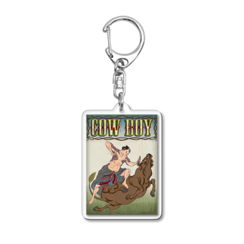 "cow boy"(武者絵) #1 Acrylic Key Chain