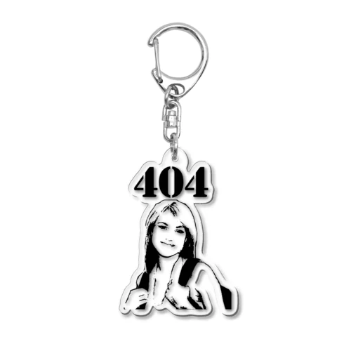 404 parked domain girl Acrylic Key Chain