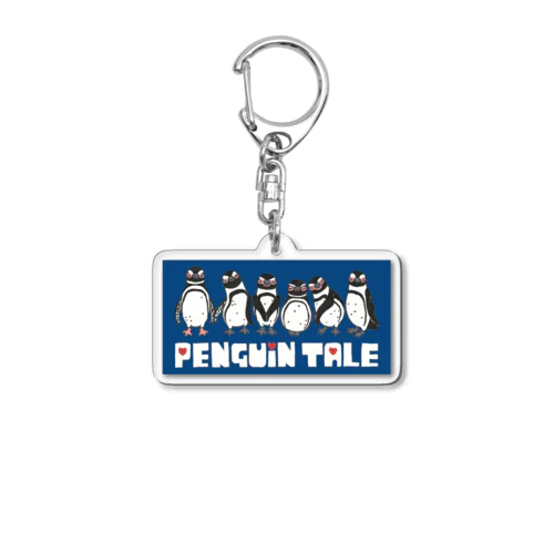 penguin tale navyblue version② Acrylic Key Chain