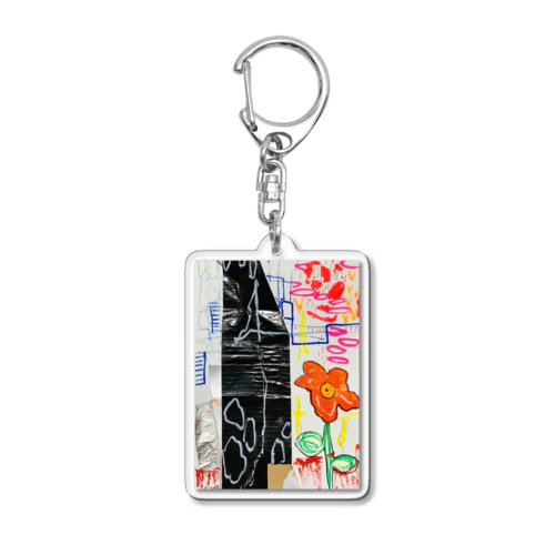 drawing「おはな」 Acrylic Key Chain