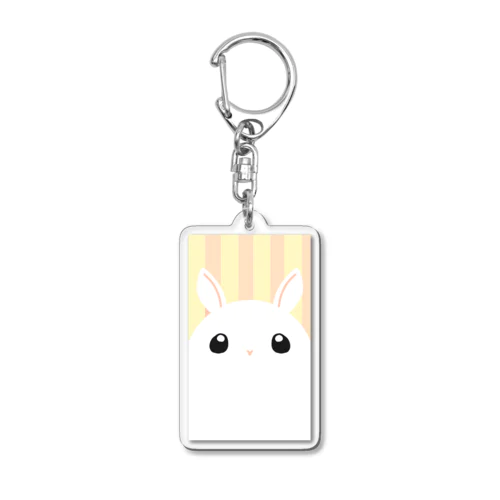 しろうさぎさん Acrylic Key Chain