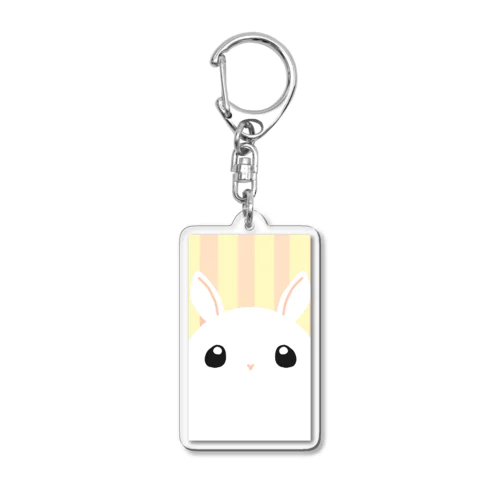 しろうさぎさん Acrylic Key Chain