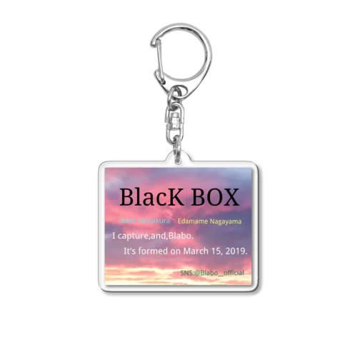 BlacK BOXオシャレデザイン Acrylic Key Chain