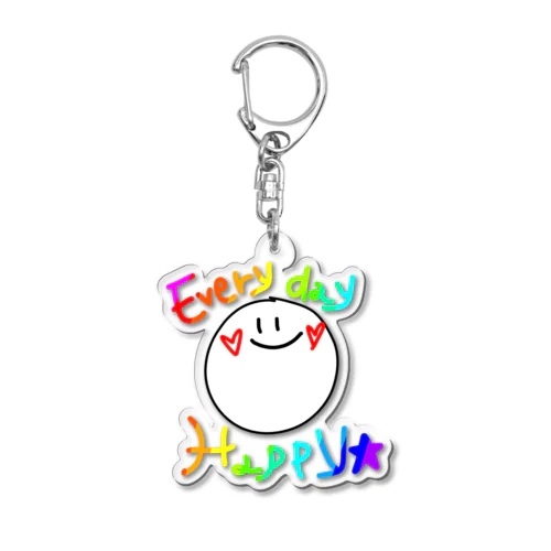 Happy　Smile☺ Acrylic Key Chain