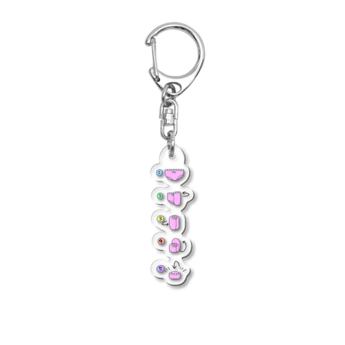 パンツのたたみ方 Acrylic Key Chain